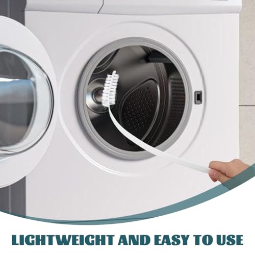 Washing Machine Brush Set 2 Pcs Front Load Washer with Soft Bristles Flexible Slit Drum Cleaning Tool for Washer Dryer Maintenance