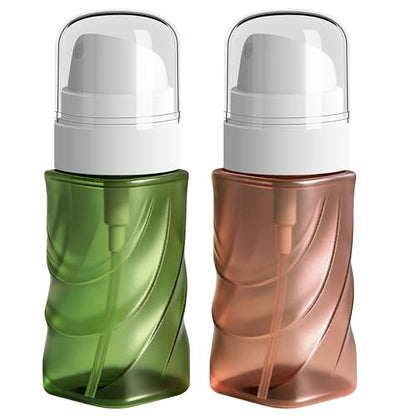 RNOAFMU 2 Pack Small Spray Bottle 2oz/60ml, Travel Size Mini Fine Mist Spray Bottles, Plastic Leakproof & Refillable Empty Spray Bottle for Hair, Face, Plant and Cleaning
