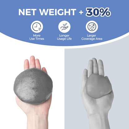 CLICK CLEAN 2Pcs Cleaning Gel for Car, 7oz Car Detailing Tools, Cleaning Putty Gel, Car Interior Cleaner Universal Dust Cleaner for Keyboard, Laptop, Air Vents (Coconut) - color: Gray+Gray