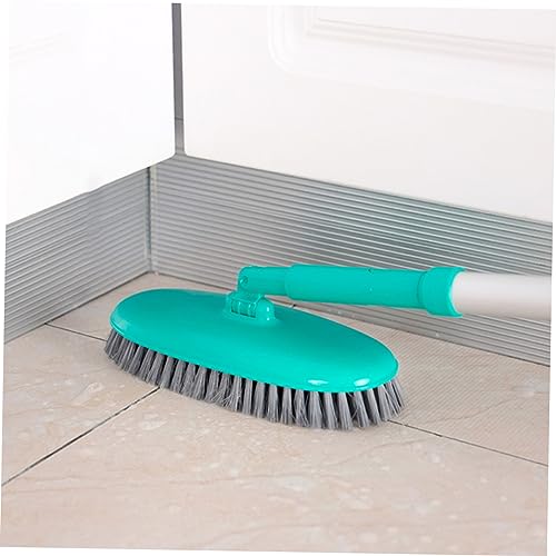Healeved Long Handle Floor Cleaning Brush Soft Bristle Tile Scrubber for Easy Use Floors Bathtubs and Tiles Green