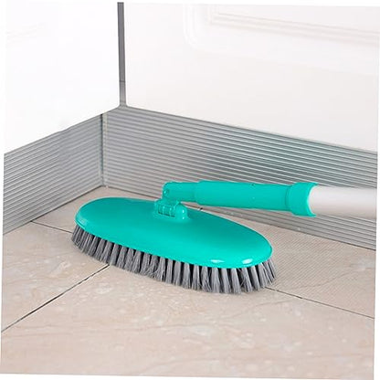 Healeved Long Handle Floor Cleaning Brush Soft Bristle Tile Scrubber for Easy Use Floors Bathtubs and Tiles Green