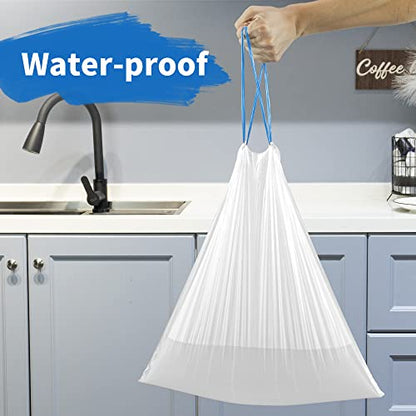 Charmount 4 Gallon Trash Bag - Drawstring Small Trash Bags for Bathroom, Kitchen, Office and Bedroom, Unscented, 120 Count (Upgraded – Individual Design)… - size: 1 Count (Pack of 120)