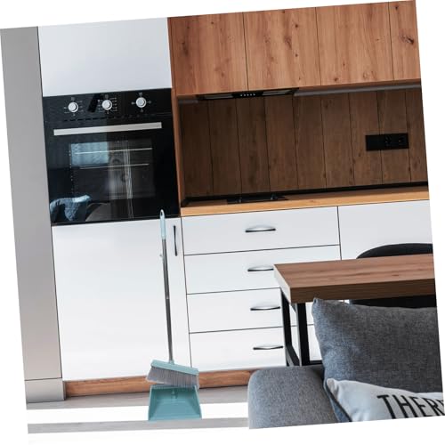 Heavy Duty Broom Indoor Dust Broom with Long Handle Angle Broom Hardwood Floor Cleaning Inside Soft Sweeping Brooms for House Kitchen Sweeper