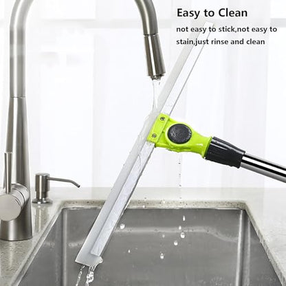 Silicone Broom, with 51 Long Handle Squeegee Broom for Floor, Squeegee Broom for Floor Pet Hair Cleans Glass,Fine Dust,Hair,Liquids,Large:50×130cm - size: Large:50×130cm