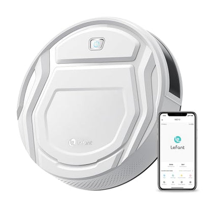 Lefant Robot Vacuum Cleaner, Strong Suction, 120 Mins Runtime, Slim, Low Noise, Automatic Self-Charging, Wi-Fi/App/Alexa Control, Ideal for Pet Hair Hard Floor and Daily Cleaning, M210 - style: M210