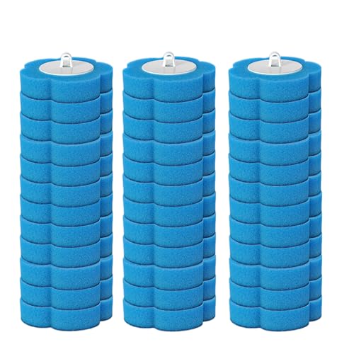 Disposable Toilet Cleaning System: Toilet Brush & Holder Kit with 18PCS Pre-Soaked Cleaner Wall-Mount Scrubbing Toilet Brush Bathroom Cleaning Kit (36-Pack Marine Brush Head) - color: 36-pack Marine Brush Head