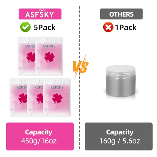 ASFSKY Reusable Cleaning Gel for Car Interior, Keyboard & Home – 5 Pack (90g Each), Sticky Dust & Crumb Remover, No Water Needed, Long-Lasting Dry Cleaner (Rose Red) - color: Rose red 5 pack