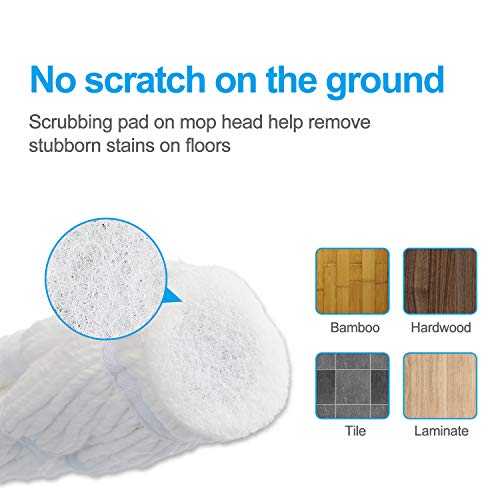 Eyliden Mop Model No.: FZ-02-2020/FZ-02-2019 Replacement Head, 2pcs Microfiber Mop Pads for Eyliden Twist Mops, Floor Cleaning Mops Head(Not Include Handle), Suitable for Any Surfaces (2pack Heads)