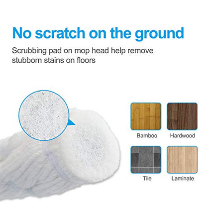 Eyliden Mop Model No.: FZ-02-2020/FZ-02-2019 Replacement Head, 2pcs Microfiber Mop Pads for Eyliden Twist Mops, Floor Cleaning Mops Head(Not Include Handle), Suitable for Any Surfaces (2pack Heads)