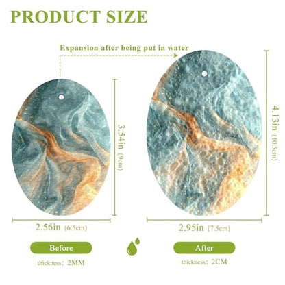 YETTASBIN Marble 3PCS Wood Pulp Scrub Sponges, Reusable Absorbent Household Cleaning Sponge Non-Scratch Kitchen Dish Sponges, Multi-Surface Safe Scrubber for Nonstick Pans, Pots