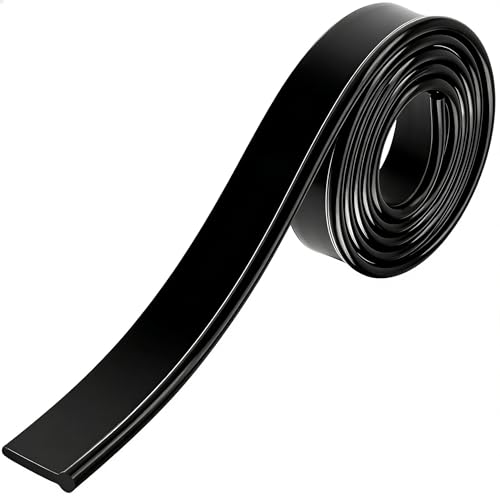 41-Inch High Elasticity Replacement Silicone Squeegee Strips, for Windows Glass Shower Door Cleaning, Durable and Easy to Install - color: Black
