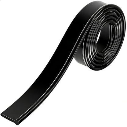 41-Inch High Elasticity Replacement Silicone Squeegee Strips, for Windows Glass Shower Door Cleaning, Durable and Easy to Install - color: Black