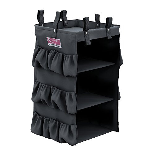 Suncast Commercial 3 Sided Organizer Bag with Shelves for Housekeeping Carts - style: 3 Sided Bag