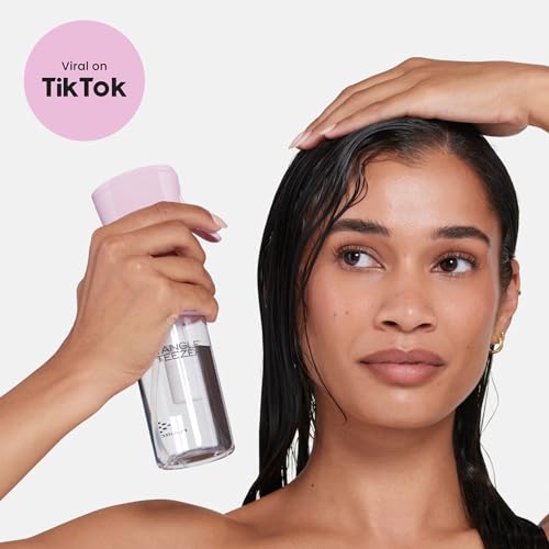 TANGLE TEEZER Travel-Size Fine Mist Continuous Spray Bottle, Reusable and Refillable, for Hair Detangling and Styling, 6.1 oz, Millennial Pink - color: Millennial Pink, size: 6.1 Ounces