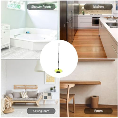 Manual Carpet Sweeper Mini Hand Push Sweeper 3 in 1 Household Cleaning Lazy Dustpan Trash 0¡ã Rotating Floor Cleaning Mop (Random Color)