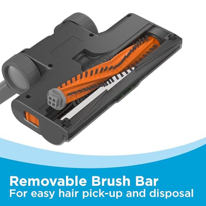 BLACK+DECKER POWERSERIES 20V MAX Cordless Stick Vacuum Cleaner, Household Vacuum Cleaners for Hardwood Floors and Carpet, LED Lights, Detachable, Anti-Tangle, Lightweight, Bagless (BHFEA18D1)