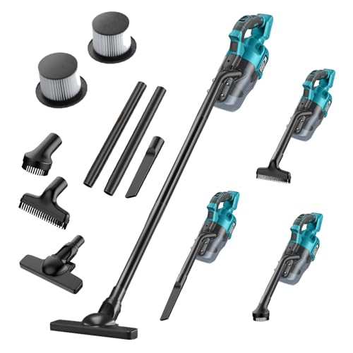 Cordless Vacuum Cleaner for Makita 18V Battery, 500W Handheld Vacuum Cleaner with Washable Filter, Portable Stick Vacuum for Floor Carpet Car Hardwood Pet Hair Home(Battery Not Included)