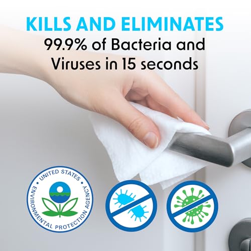Wipex Gym Equipment Wipes Bundle - Includes 1 White Wall Mounted Dispenser & 4 Packs of 800 ct Disinfecting Wipes Refills, EPA Registered Surface Wipes, Sanitize in 15 Seconds - size: Bundle: 4 Refills + Plastic Wall Dispenser