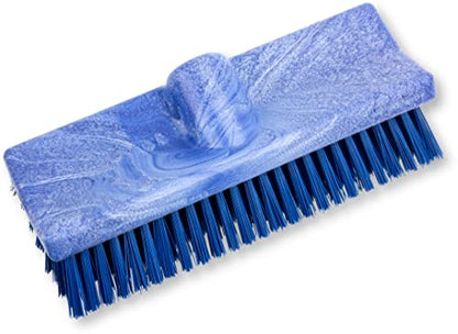 SPARTA 40423EC14 Plastic Floor Scrub Brush, Wall Brush, Equipment Brush With Nonabsorbent Bristles For Industrial Kitchens, Hospitals, Commercial Cleaning, 10 Inches, Blue - color: Blue
