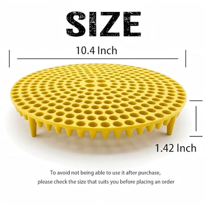 10.4" Heavy Duty Car Wash Bucket Insert (2-Pack) & Wash Mitt Kit - 10.6 oz Detailing Dirt Separator & Grit Trap, Scratch-Free Auto Wash, Fits 3.5 to 5 Gallon Buckets (Yellow Kit) - color: 2pack Yellow