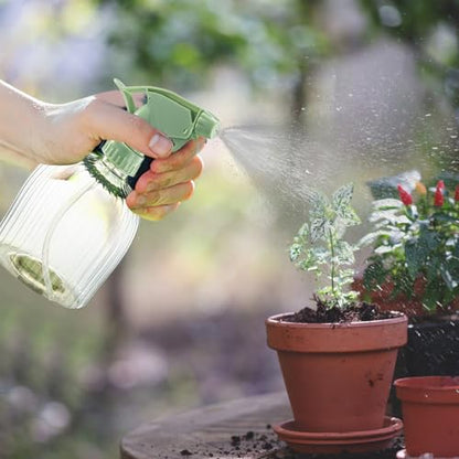 Reusable Watering Can, Adjustable Spray Bottle, Multi Purpose Plant Spraying Tool, Sturdy Garden Household Cleaning Sprayer for Indoor Outdoor Plant Care Gardening Use 6.97x4.53x3.54 Inches - color: Green