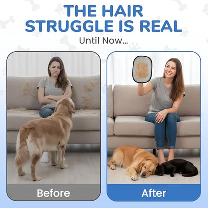 KEYVOZ Pet Hair Removal Glove for Cats and Dogs, Electrostatic Magic Brush Pet Hair Remover for Dog Couch, Available in Blue, Purple, Pink, Brown- Perfect for Pet Owners (Blue) - color: Blue