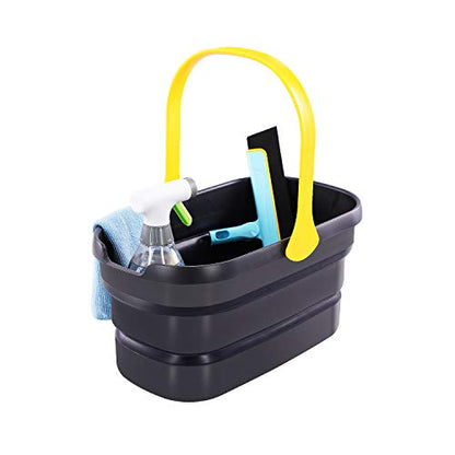 Yocada Collapsible Plastic Bucket Mop Bucket 10L (2.6Gallon) Cleaning Washing Basket for Sponge&Flat&Cotton Mop Cleaning Washing