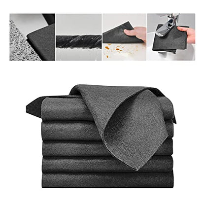 5PC Thickened Magic Cleaning Cloth, Reusable Microfiber Cleaning Rags for TV, Cars, Windows, Lint Free, Odorless, Machine Washable - color: 5pc