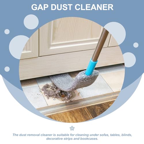 Home Cleaning Tool with Handle Flexible Under Appliance Duster for Dust Removal Hard Reach Areas Microfiber Cloth for Cleaning