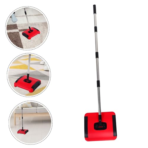 STOBAZA Carpet Sweeper for Pet Hair and Debris Removal Manual Non-Electric with Ergonomic Handle Efficient Multi-Surface Cleaning Tool for Home and Office