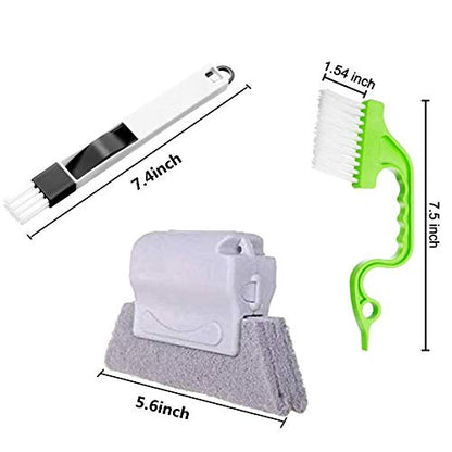 BAIHUI Hand-held Groove Gap Cleaning Tools, Window Door Sliding Track Cleaning Brush, for Cleaning Quickly Clean All Corners and Gap ,6 Pieces