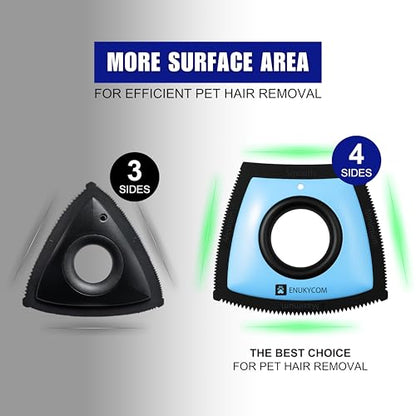 Pet Hair Removal Tool for Car Detailing – 2025 Upgrade Dog Hair Remover for Car Auto, Couch, Carpet & Furniture – Reusable Pet Hair Scraper for Car Interior & Upholstery