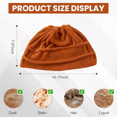 Flat Mop Pads Replacement Washable Floor Cleaning Cover Reusable Mop Head Cloth for Household Use(Brown) - color: Brown