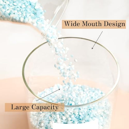 KOSKIMER Glass Laundry Detergent Dispenser Set, Liquid Detergent Containers, Scent Booster & Bleach Dispenser for Laundry Room (2 Bottles & Jar) - size: 2 Bottles & Jar