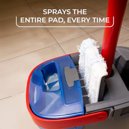 O-Cedar H2prO Flat Mop System | Quick Everyday Cleaning | Dual-Tank Fresh Water System | Machine Washable Reusable Microfiber Mop Pad | Safe on Hardwood, Tile & Vinyl Floors - size: H2prO