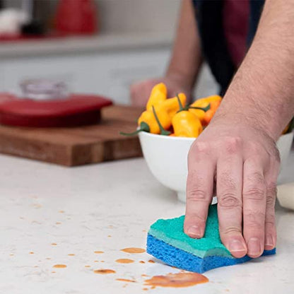 O-Cedar Scrunge Non-Scratch Scrub Sponge Multi-Use,All-Purpose,Odor-Resistant,Scrubbing Sponge Safely Cleans All Hard Surfaces in Kitchen and Bathroom,6 Count (Pack of 2) - size: 6 Count (Pack of 2)