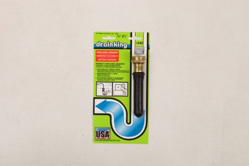 Drain King 345 Unclogs Bathroom Sinks, HVAC Condensation Drain, and Swimming Pool Drains, .75 to 1.5 Inch - style: 345 Unclogger