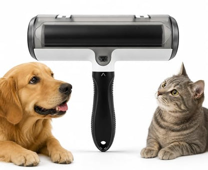 Reusable Pet Hair Remover Roller – Self Cleaning Lint Roller for Dog & Cat Hair – Removes Pet Fur from Couch, Furniture, Carpet & Clothes – No Refills Needed