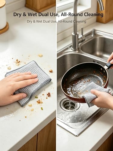 12 Pack Silver Metal Mesh Dish Washing Cloths, Tightly Woven Scrubber Pads for Kitchen Cleaning, Reusable Wire Rags for Pots Pans and Cookware, 20cm Square Size