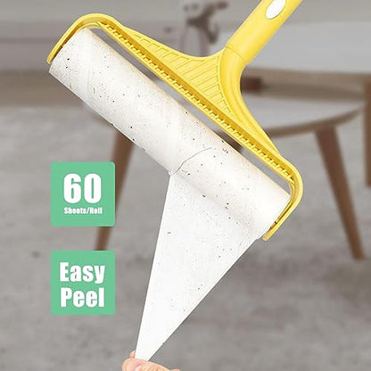 7.9 inch Lint Roller Refills Only, Extra Sticky Tape Roller Refills for Large Floor Lint Roller 7.9'' Width Sticky Roller Replacment Refill Pack of 5 Rolls, Total 300 Sheets (7.9'' Wide) - size: 7.9'' Wide (Pack of 5, Total 300 Sheets)