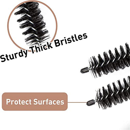 Crevice Cleaning Brush Set,Dryer Vent Trap Cleaner Kit,Flexible lint Remover, Long Coil Brush for Refrigerator Bathroom Kitchens Window Track (1pc)