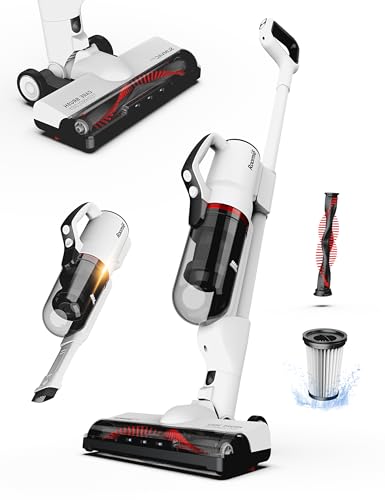 Roomie Tec SlimVac Pro Cordless Vacuum Cleaner for Home - 2200mAh Battery, High Suction Power, Lightweight, Detachable Handheld with HEPA Filter – Multi-Surface Cleaning for Carpets, Hard Floors, Cars