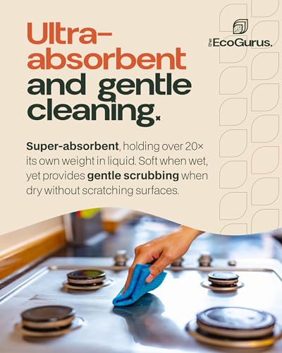 10 Pack Odour-Resistant Reusable Cleaning Cloths | Original Swedish Dishcloth | Made in Sweden | Suitable for All Surfaces | Biodegradable Cellulose Sponge | Kitchen & Bathroom | Pink - color: Pink