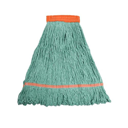 Nine Forty 2-Pack Industrial and Commercial-Grade Looped End Wet Mop Head Refill - Heavy Duty 20 Inch 4-Ply Premium Synthetic Yarn - for Optimal Absorption and Durability - Green (2 Pack, Large) - color: Green (Pack of 2)