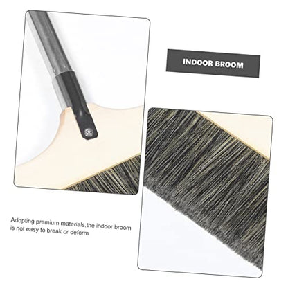 Healeved Detachable Hardwood Floor Broom Soft Bristles Lightweight for Kitchen Camping