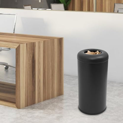 15.5 Gallon Trash Can Open Top, Stainless Steel Garbage Can, Heavy Duty Commercial Round Trash Bin, Industrial Waste Basket Container, Metal Garbage Cans for Restaurant, Kitchen, Office