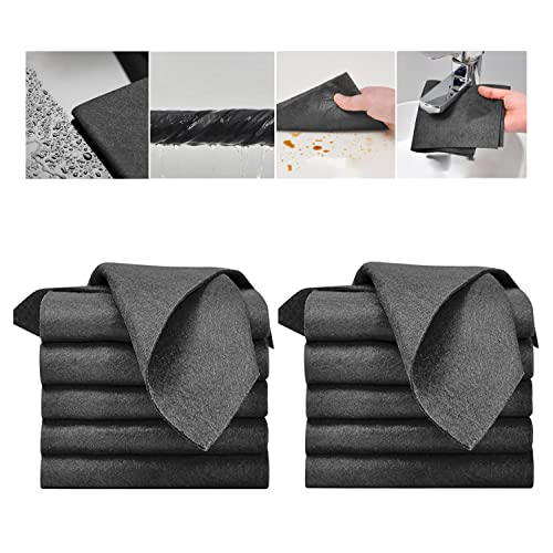 2023 New Thickened Magic Cleaning Cloth, Reusable Thicken Magic Fiber Microfiber Cleaning Cloth, Cleaning Cloths Rags for House Washable, Lint Free Microfiber Cleaning Cloth for TV Cars Windows (10PC) - color: 10pc
