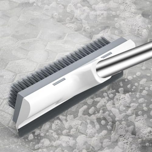ABOOFAN Floor Scrub Brush with Long Handle, Household Stiff Bristle Cleaning Brush Tool for Bathroom, Kitchen, Tile Floor Scrubber, Shower and Garage Cleaning