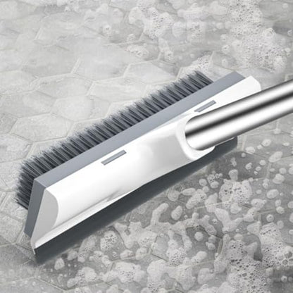 ABOOFAN Floor Scrub Brush with Long Handle, Household Stiff Bristle Cleaning Brush Tool for Bathroom, Kitchen, Tile Floor Scrubber, Shower and Garage Cleaning
