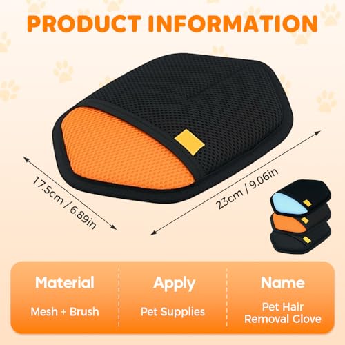 Pet Hair Removal Glove for Cats & Dogs, 2026 New Pet Hair Remover for Laundry, Reusable Electrostatic Pet Hair Remover Gloves (Black) - color: Black
